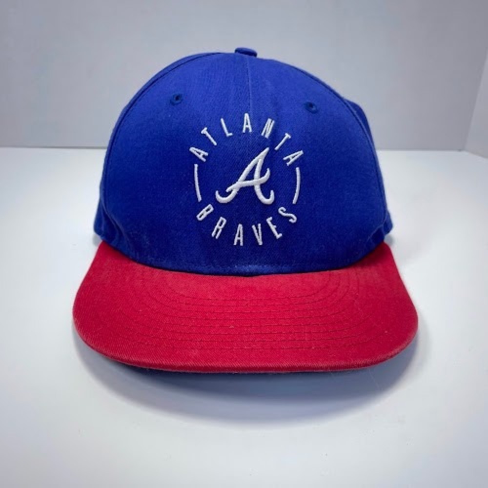 New Era Atlanta Braves Women's Baseball Cap‎ Hat Red Blue Adjustable